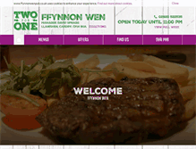 Tablet Screenshot of ffynnonwenpub.co.uk